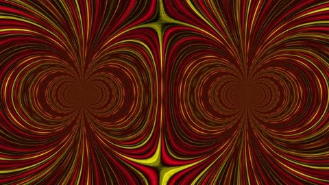 Brown Symmetrical Fractal Pattern or Abstract Fire Spiral Background Stock Footage 326457349