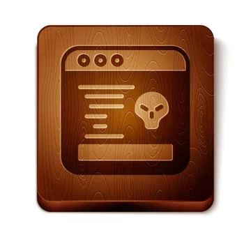 Brown System bug concept icon isolated on white background. Code bug concept Stock Illustration