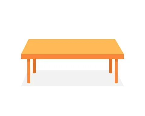Brown table like corporate desk Stock Illustration