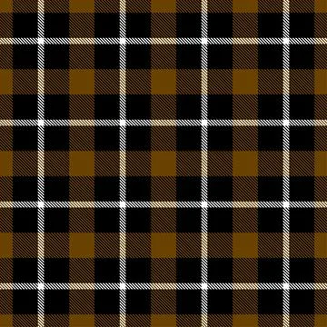 Brown tartan vector seamless pattern Stock Illustration