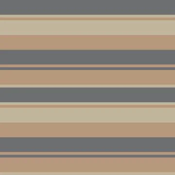 Brown Taupe Stripe seamless pattern background in horizontal style Stock Illustration