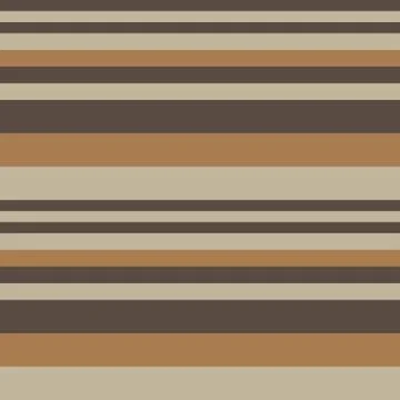 Brown Taupe Stripe seamless pattern background in horizontal style Stock Illustration