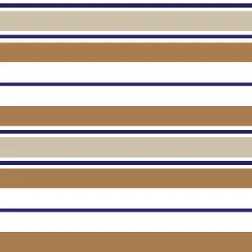 Brown Taupe Stripe seamless pattern background in horizontal style Stock Illustration