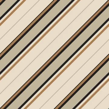 Brown Taupe Stripe seamless pattern background in diagonal style Stock Illustration
