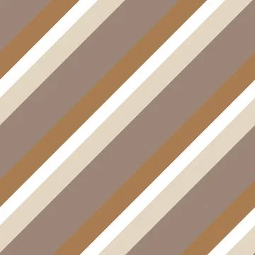Brown Taupe Stripe seamless pattern background in diagonal style Stock Illustration