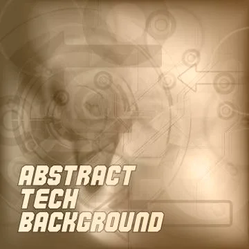 Brown tech background 스톡 일러스트