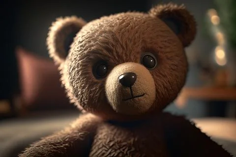 Brown teddy bear Stock Illustration