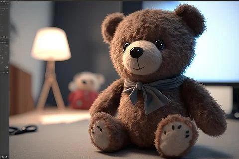 Brown teddy bear Stock Illustration