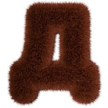 A brown teddy bear russian typography sign. Russian fur animals alphabet Stock Illustration