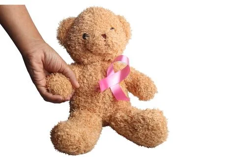 Brown teddy bear on white background.Isolated Stock Photos