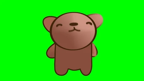 A brown teddy that belongs to Masterbin or a small brown bear that shows a Stock Footage 285959647
