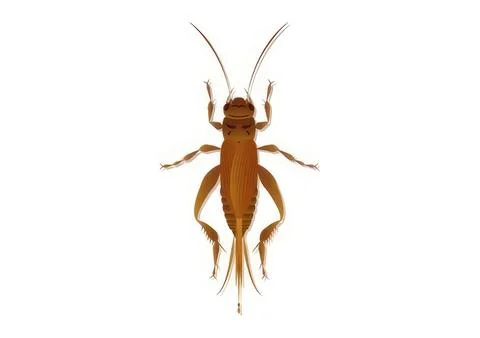 Brown termite insect isolated on white background イラスト素材