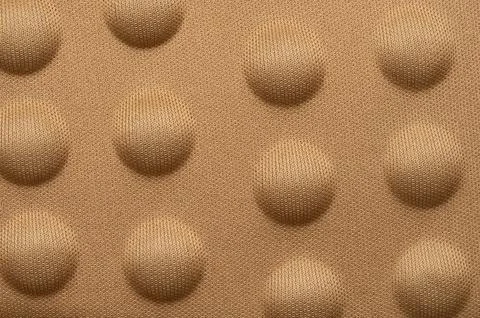 Brown textile texture with circle sphere shape Stock Photos