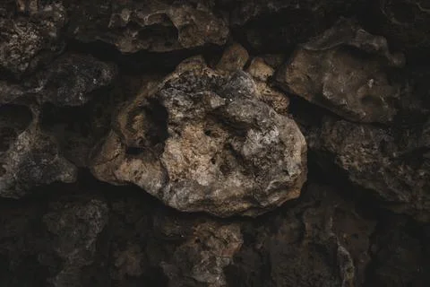 Brown texture. Stone background. Rock texture. Grunge Rough structure. Abstra Stock Photos