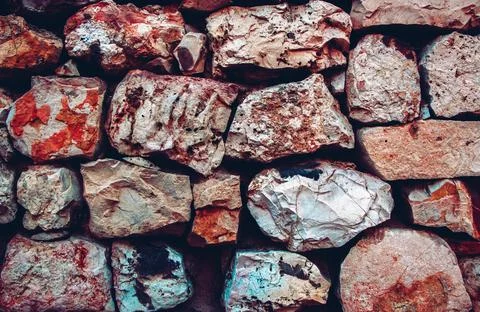 Brown texture. Stone background. Rock texture. Grunge Rough structure. Abstra Stock Photos