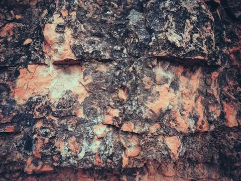 Brown texture. Stone background. Rock texture. Grunge Rough structure. Abstra Stock Photos