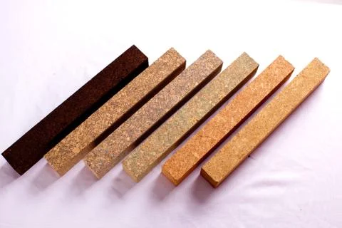 Brown textured cork - closeup Stock Photos