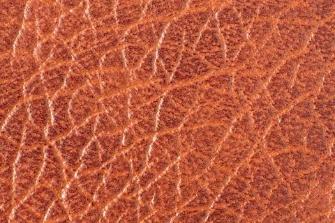 Brown textured leather background Stock Photos