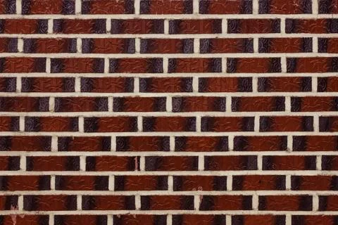 Brown tile, masonry. Stock Photos