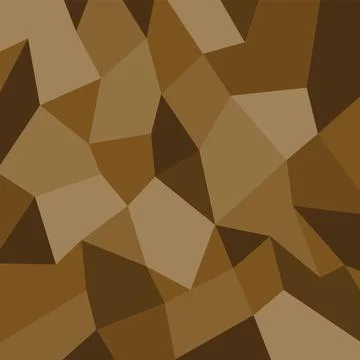 Brown tone polygon background. Stock Illustration