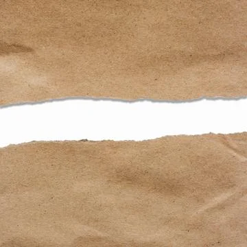Brown torn paper with copyspace for your text Stock Photos