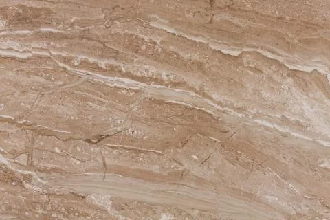 Brown travertine texture background on macro. Natural pattern. Foto stock