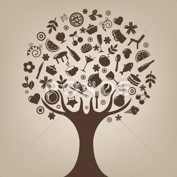 Brown tree Stock Illustration