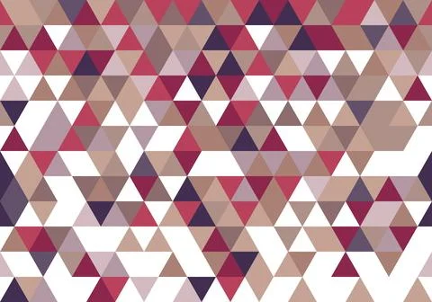 Brown Triangle repeat pattern design decoration. abstract Stock Illustration