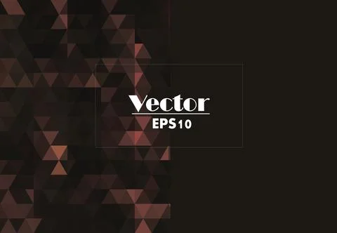 Brown with triangles abstract image digital vector background Stock Illustration