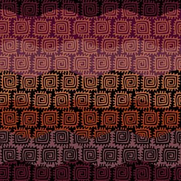 Brown tribal background. Illustrazione stock