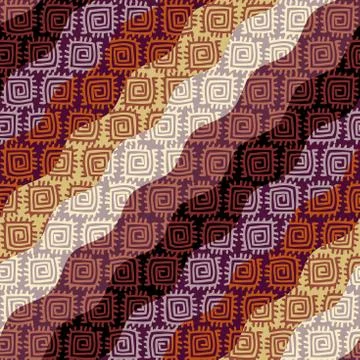 Brown tribal background. Illustrazione stock