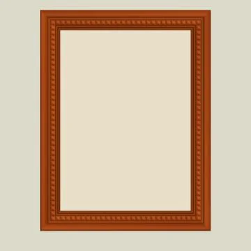 Brown vector frame Stock Illustration