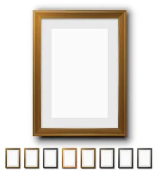 Brown Vector Frames Stock Illustration