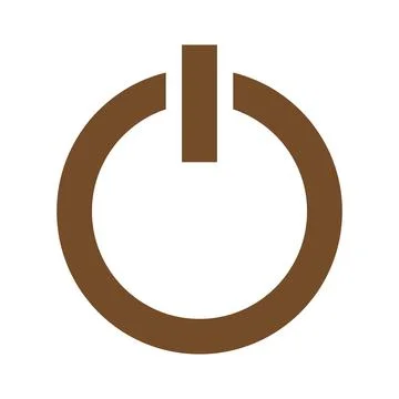 Brown vector power line icon isolated on white background Stock Illustration