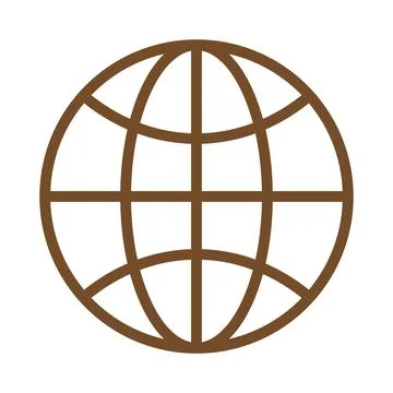 Brown vector web icon isolated on white background Stock Illustration