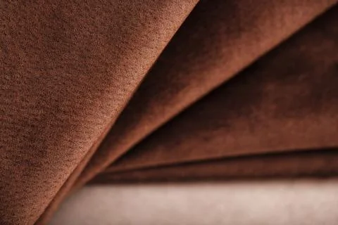Brown velor textural background pattern. Gorgeous elastic velor fabric has a  Stock Photos