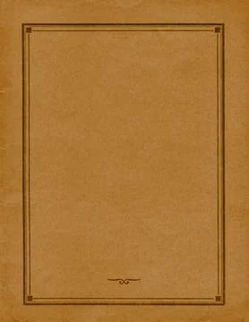 Brown vintage paper frame texture Stock Illustration
