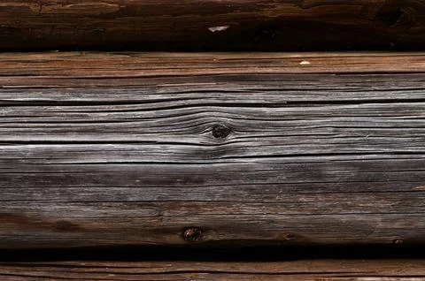 Brown wall background with horizontal timber Fotos de archivo