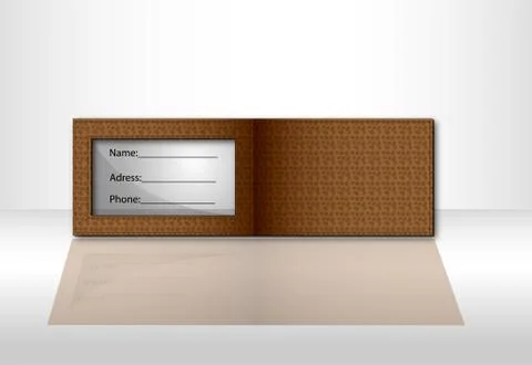 Brown wallet Stock Illustration