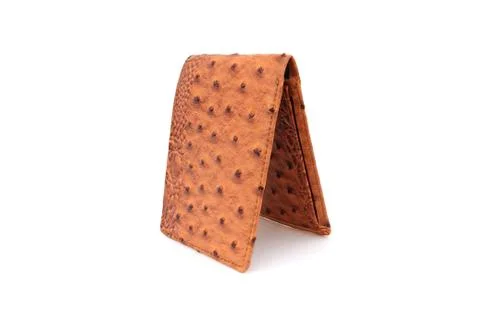 Brown wallet on isolated Stock Photos