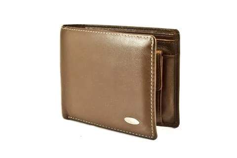 Brown wallet Stock Photos