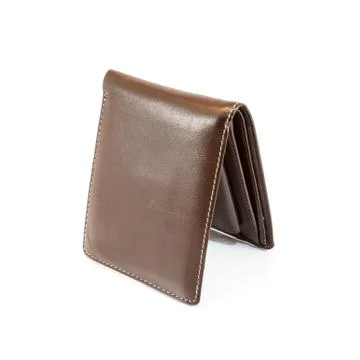 Brown wallet Stock Photos