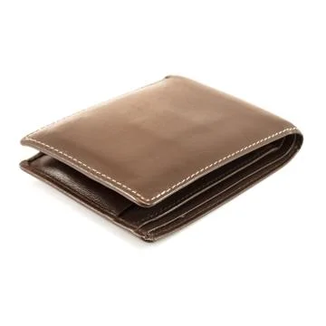 Brown wallet Stock Photos
