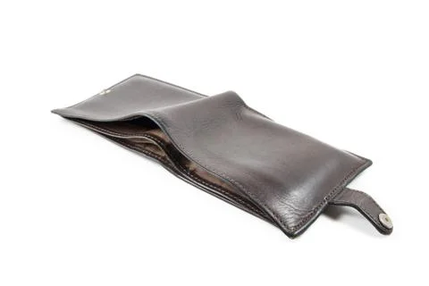 Brown wallet Stock-Fotos