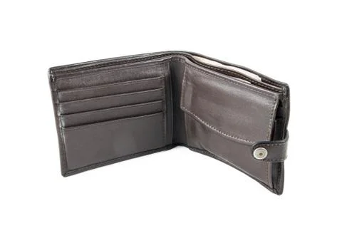 Brown wallet Stock Photos