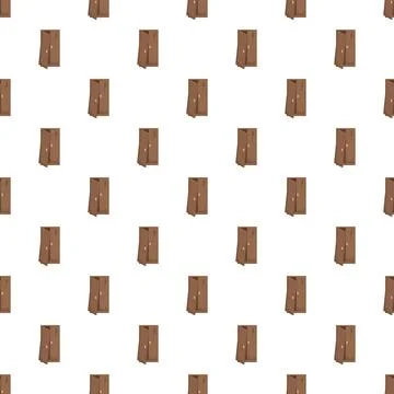 Brown wardrobe doors seamless pattern with wood texture Illustrazione stock