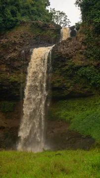 Brown water waterfall, Pakse loop, Laos Stock Photos