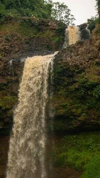 Brown water waterfall, Pakse loop, Laos Stock Photos