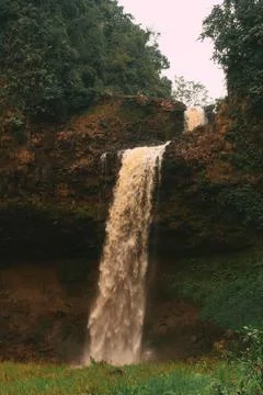 Brown water waterfall, Pakse loop, Laos Stock Photos