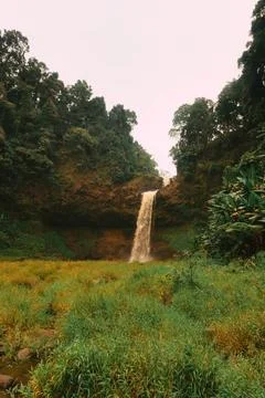 Brown water waterfall, Pakse loop, Laos Stock Photos